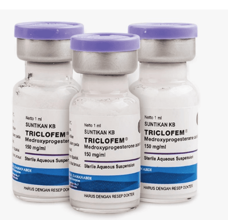Thuốc tiêm tránh thai Triclofem 150mg (Hộp 4 vỉ x 5 ống x1ml) - Indonesia 2