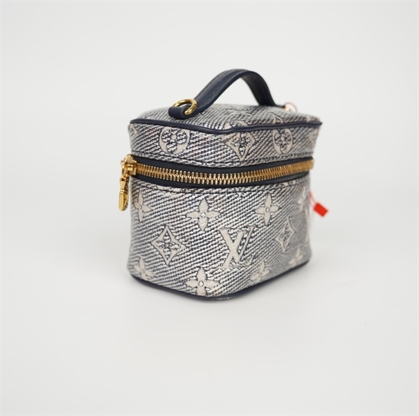 Túi LV Vanity xanh hoa trắng kèm gương sz11 KG+