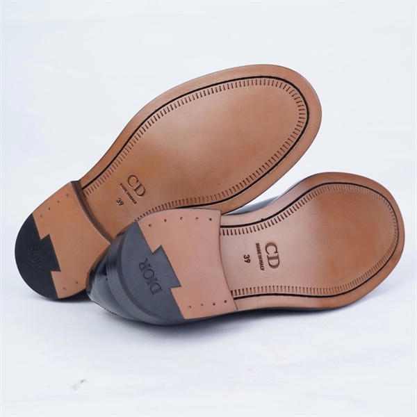 Giày Dior đen bóng sz39 KG+