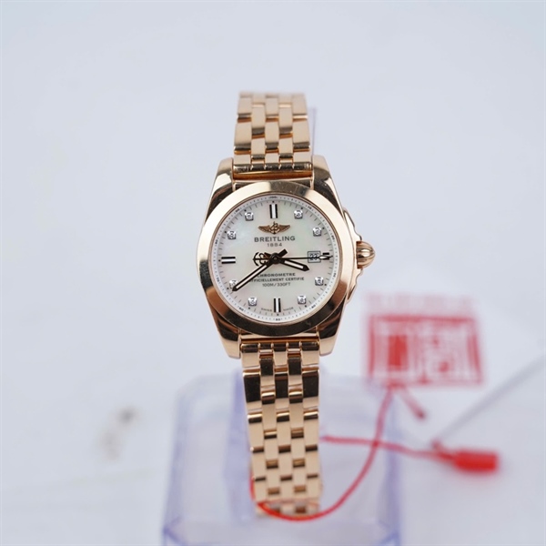 Đồng hồ Breitling vàng hồng kim zin (No30) sz31.6 (HC) KG+