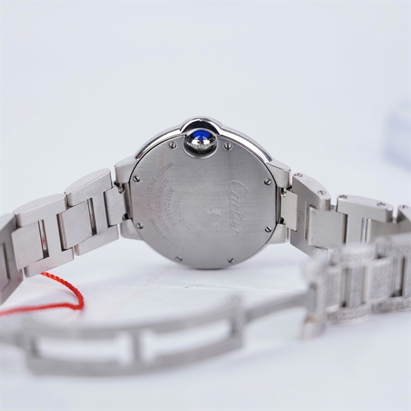 Đồng hồ Cartier mặt tròn full kim- kim độ (711383AX) sz34 (HC) KG+