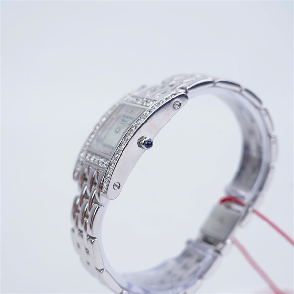 Đồng hồ Chopard vàng trắng mặt viền kim- kim zin (543046) sz27.6 (HC) KG+