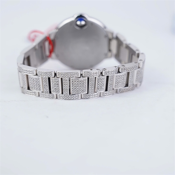 Đồng hồ Cartier mặt tròn full kim- kim độ (711383AX) sz34 (HC) KG+