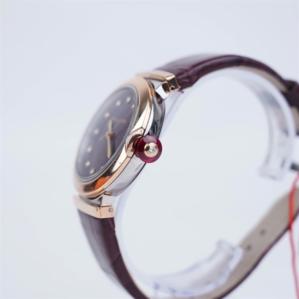 Đồng hồ Bvlgari dây nâu kim zin (PO2146) sz39.3 (HC) KG+