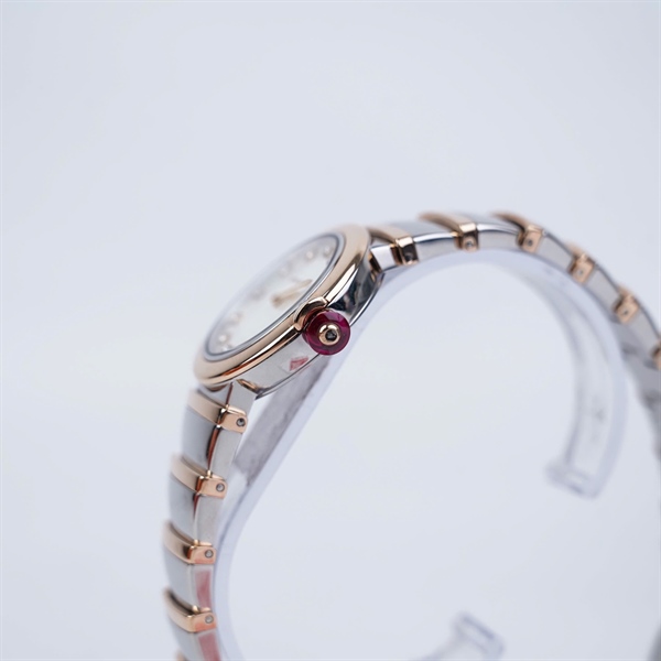 Đồng hồ Bvlgari bạc viền vàng hồng (L4968) sz30.7 (HC) KG+