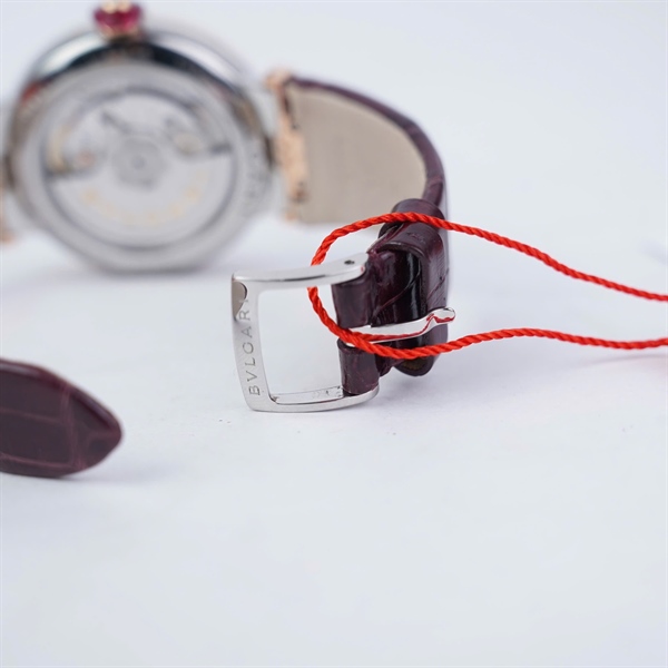 Đồng hồ Bvlgari dây nâu kim zin (PO2146) sz39.3 (HC) KG+