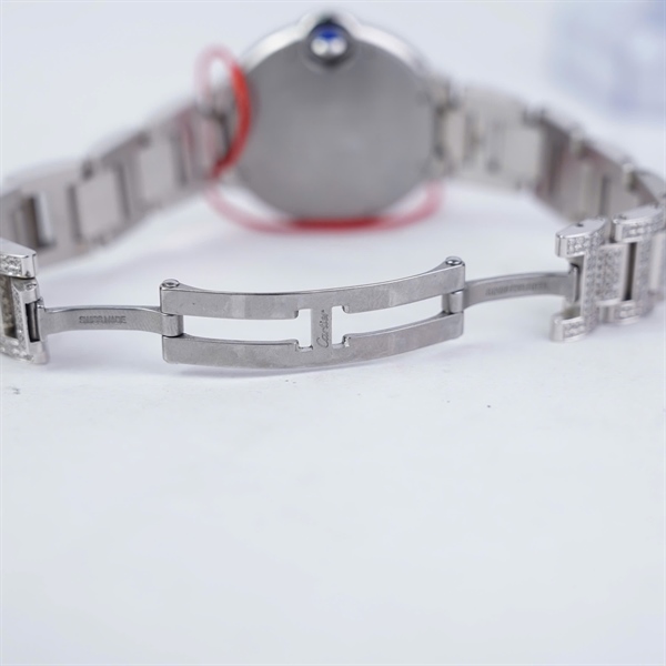 Đồng hồ Cartier mặt tròn full kim- kim độ (711383AX) sz34 (HC) KG+