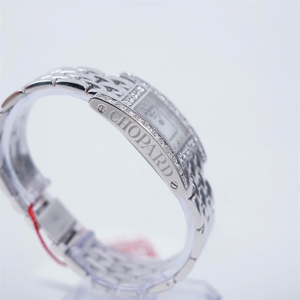 Đồng hồ Chopard vàng trắng mặt viền kim- kim zin (543046) sz27.6 (HC) KG+