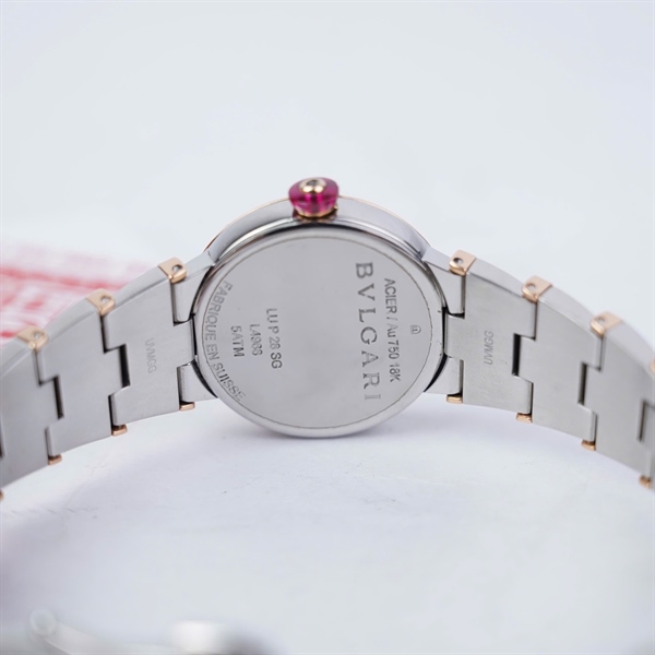 Đồng hồ Bvlgari bạc viền vàng hồng (L4968) sz30.7 (HC) KG+