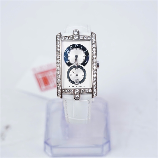 Đồng hồ Harry Winston dây trắng kim độ (No216) sz27.5 (HC) KG+