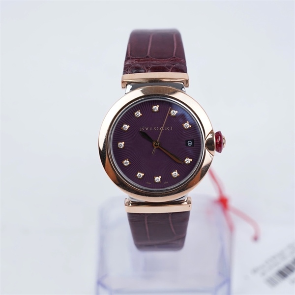 Đồng hồ Bvlgari dây nâu kim zin (PO2146) sz39.3 (HC) KG+