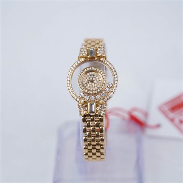 Đồng hồ Chopard vàng 2 vòng kim zin (543849) sz24 (HC) KG+