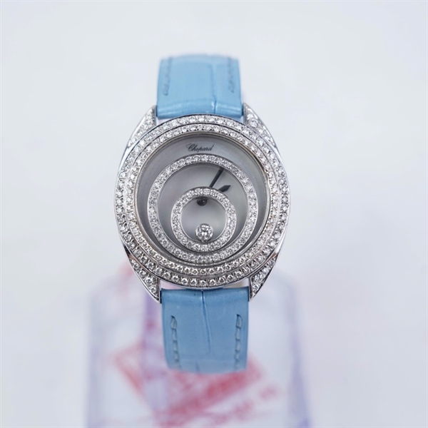 Đồng hồ Chopard dây xanh kim độ (1043255) sz32 (HC) KG+