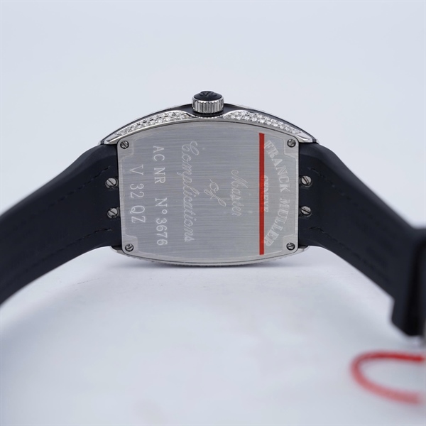 Đồng hồ Franck Muller trái tim dây đen (No3676) sz34.7 (HC) KG+