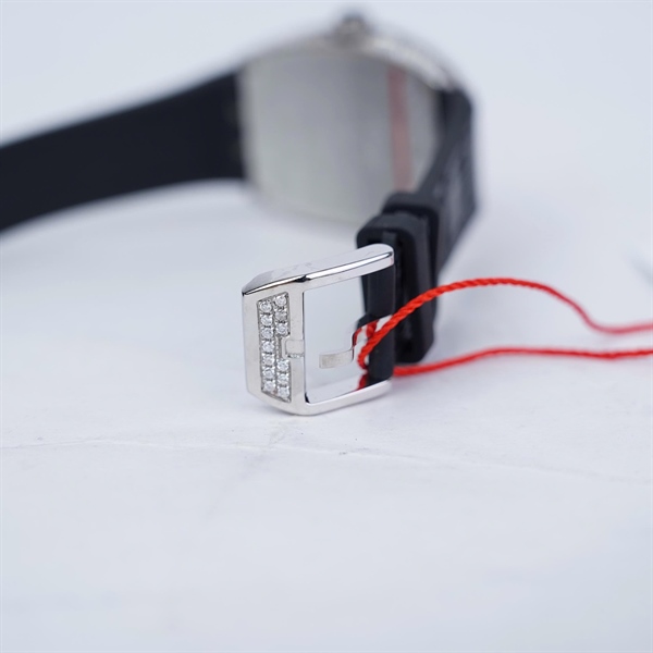 Đồng hồ Franck Muller trái tim dây đen (No3676) sz34.7 (HC) KG+