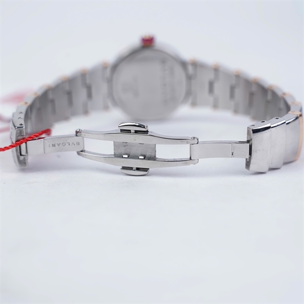 Đồng hồ Bvlgari bạc viền vàng hồng (L4968) sz30.7 (HC) KG+