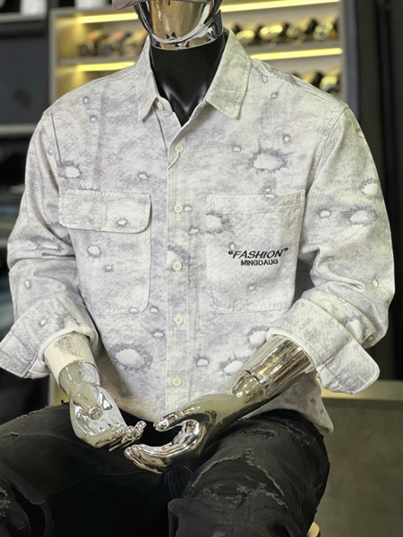 SM TD-QCCC From Loose-6211 trắng họa tiết loang túi thêu chữ