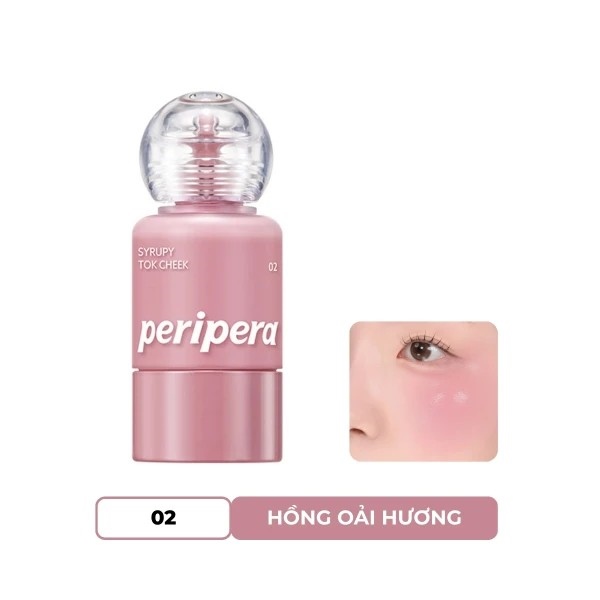 PERIPERA Syrupy Tok Cheek Má Hồng 9g - 02 Milky Lavender B1