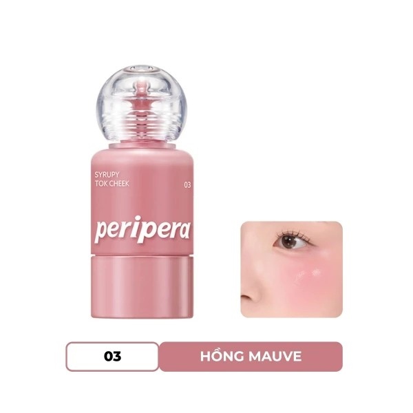 PERIPERA Syrupy Tok Cheek Má Hồng 9g - 03 Friendship Mauve C1