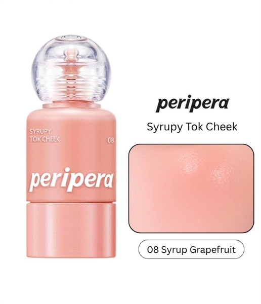 PERIPERA Syrupy Tok Cheek Má Hồng 9g - 08 Syrup Grapefruit H1