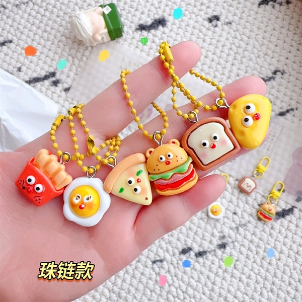 Set 5 móc khoá charm đồ ăn (D87)