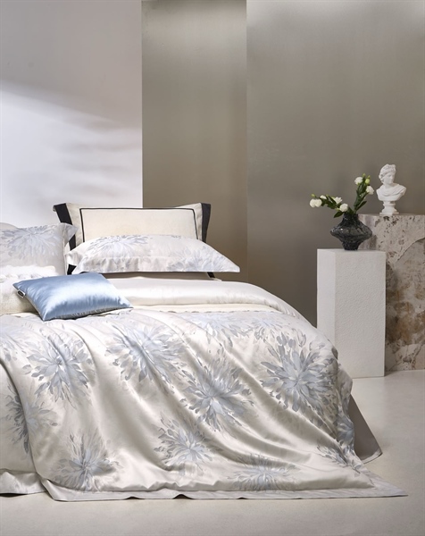 Bộ ga kem dệt hoa | Gấm Cotton cao cấp - NY02.15