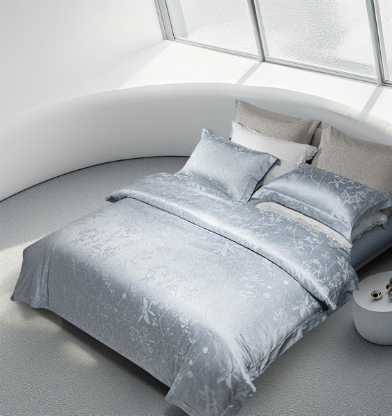 Bộ Gấm xanh mint dệt cây dây leo | Chất liệu cao cấp & Nhuôm tinh xảo - NY05.01 - Xanh