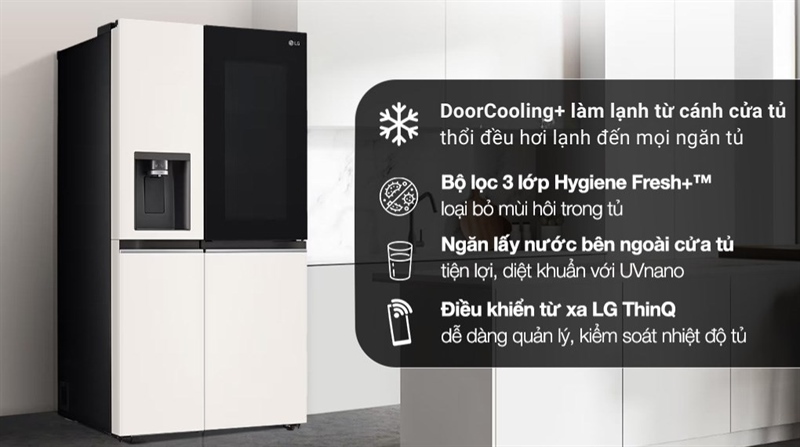Tủ lạnh LG Inverter 635 lít Side By Side InstaView Door-in-Door