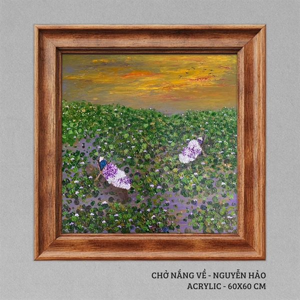 Chở nắng về (7) - Nguyễn Hảo - 60x60 cm