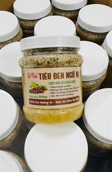 Muối Tiêu Đen Ngũ Vị 500G