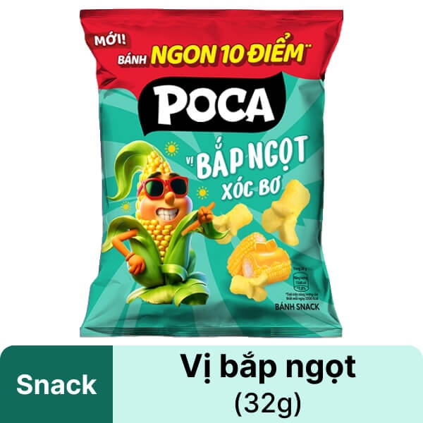 Bim bim Poca vị bắp ngọt xóc bơ