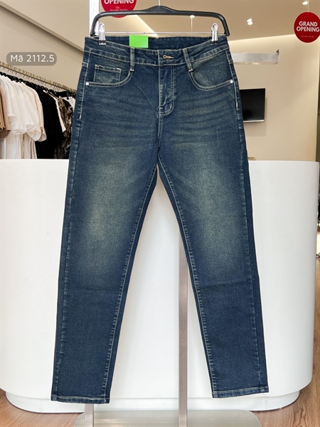 Quần Jean dài Slim Fit xanh rêu đậm 2112.5