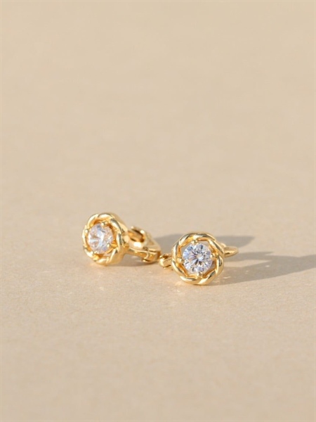 14K Lisa mini huggie (S)