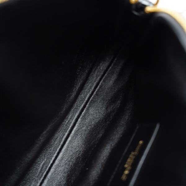 Túi YSL đeo chéo đen bóng (BRS733667-0723) sz18 +