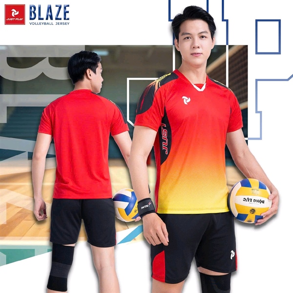 Quần áo bóng chuyền Justplay BLAZE, M=>2XL 164QA