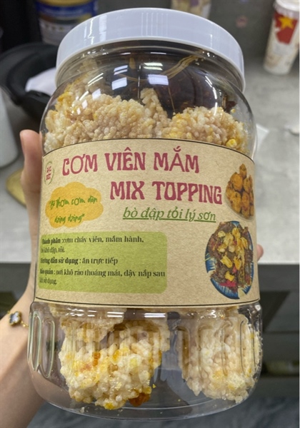 Cơm Viên Mắm Mix Topping