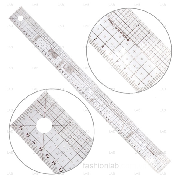 Thước kẻ nhựa PVC - Thước thẳng 60cm #010101
