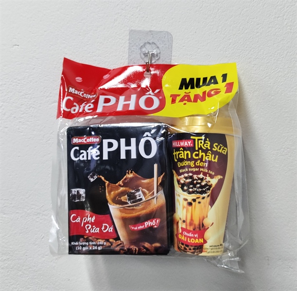 Maccoffee cafe sữa đá 240g tặng ly trà sữa - Instant coffee