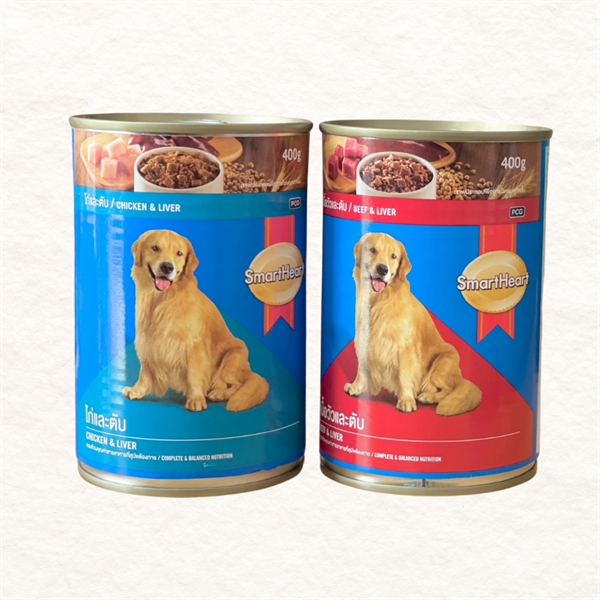 Pate lon SmartHeart 400 gram cho chó