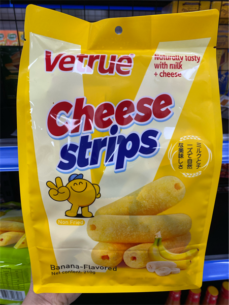 Bánh ống Cheese Strips vị chuối 210g