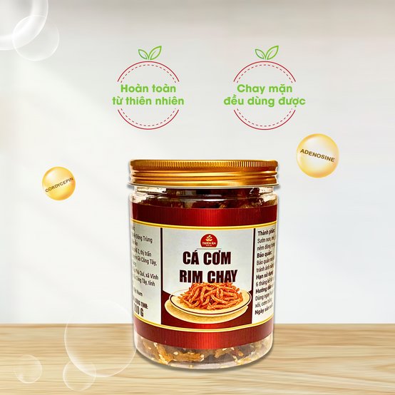 Cá Cơm Rim Chay 500G