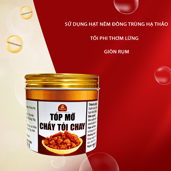 Tóp Mỡ Cháy Tỏi Chay 200G