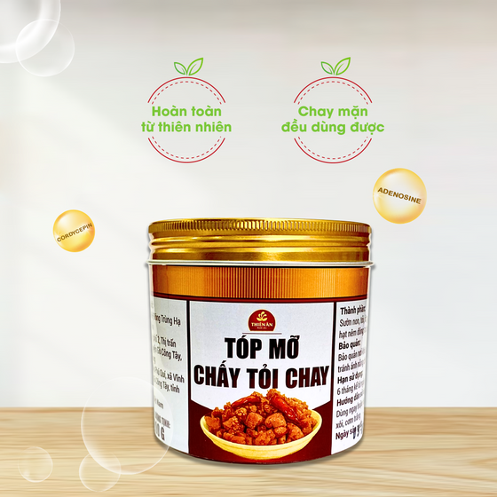 Tóp Mỡ Cháy Tỏi Chay 500g