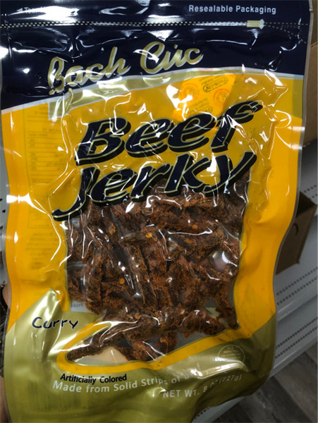 Bach Cuc Curry Chili Beef Jerky Strip (8oz)