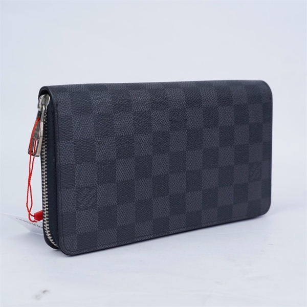 Ví LV zip ô vuông đen (CA1151) (LT) KG+