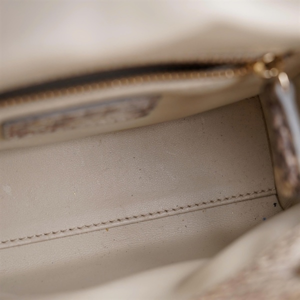 Túi Dior Lady nâu phối vàng da trăn (21-MA-0148) szmini (BQ) KG+