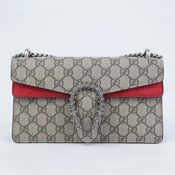 Túi GG Dionysus xám viền đỏ ( 499623-204991) sz24 (BQ) KG+