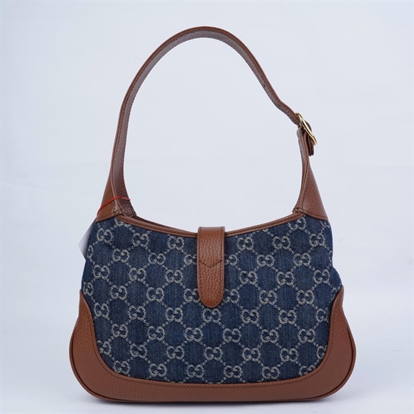 Túi GG Jackie 1961 xanh (636706-520981) sz27 (BQ) KG+