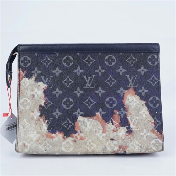 Túi LV Clutch hoa xanh họa tiết sz27 (BQ) KG+