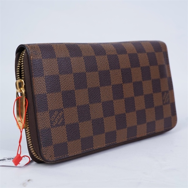 Vi LV ô vuông nâu khóa zip (CA0193) (LT) KG+